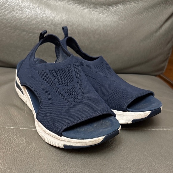 Sketchers ArchFit Navy Blue Open-Toe Sandals size 9 - Picture 1 of 6